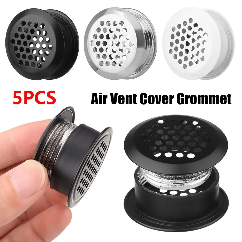 5pcs Home Wardrobe Accessories Louver Ornaments Double Sided Vent Hole Vents Cover Air Vent Decor Ventilator Grille
