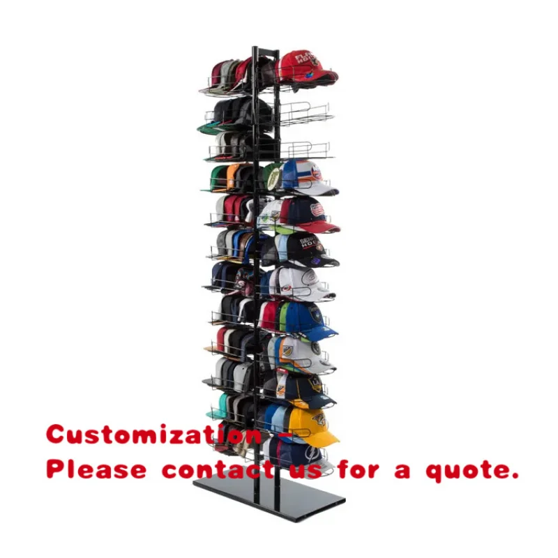 custom.Hot selling retail garment shop metal display rack baseball hat