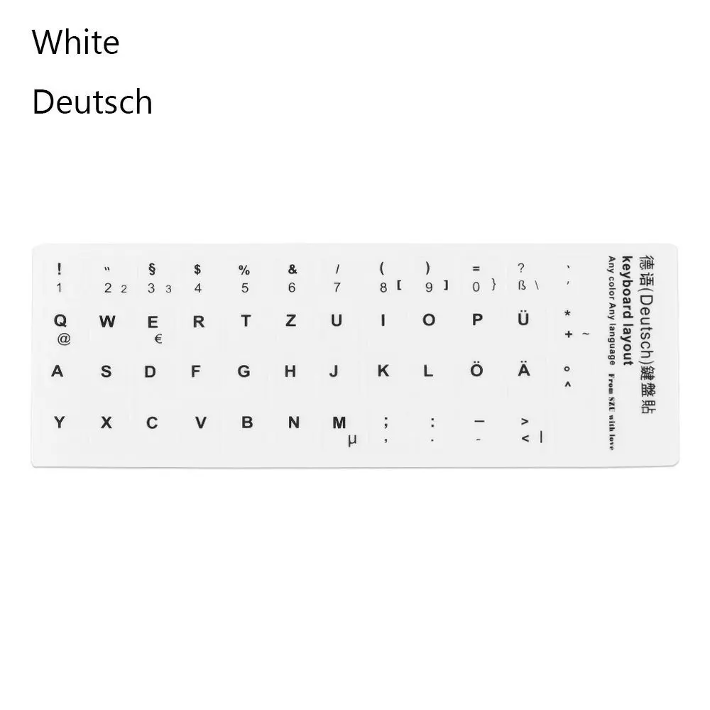English Laptop PC Russian Alphabet Layout Alphabet Button Layout Keyboard Stickers Keyboard Decal Letter Protective Film