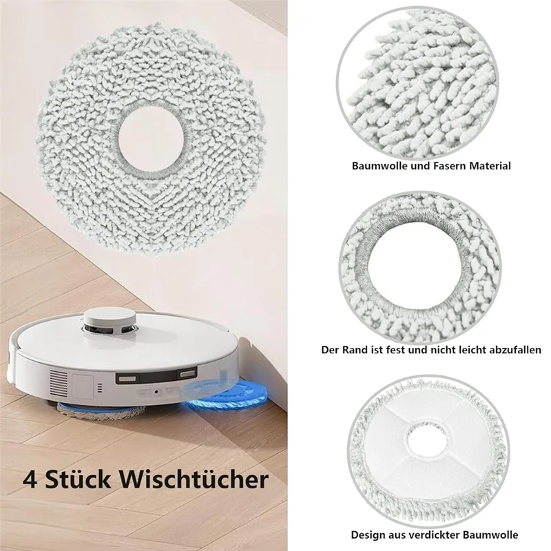 اتجاه 2025 لـ ECOVACS DEEBOT T30 PRO Omni / T30 OMNI جهاز آلي لتنظيف الأتربة فرشاة جانبية رئيسية فلتر Hepa ممسحة أكياس الغبار القماشية أجزاء