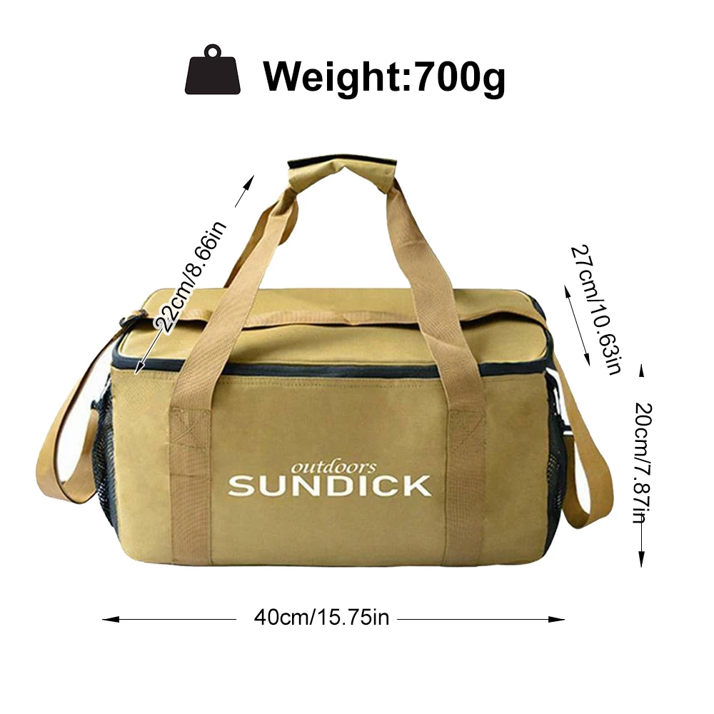 في الهواء الطلق حقيبة التخزين المحمولة سعة كبيرة أدوات المائدة السفر حقيبة وجبة حقيبة للتخييم نزهة أداة تجهيزات المطابخ أواني المنظم