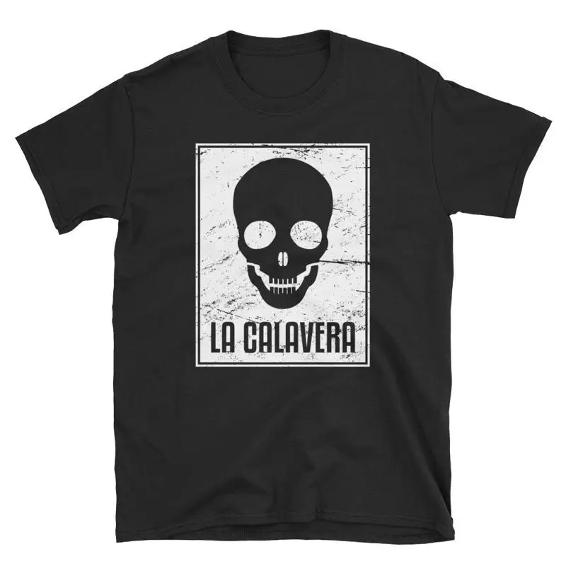 

La Calavera Loteria T Shirt Distressed Lotería Card