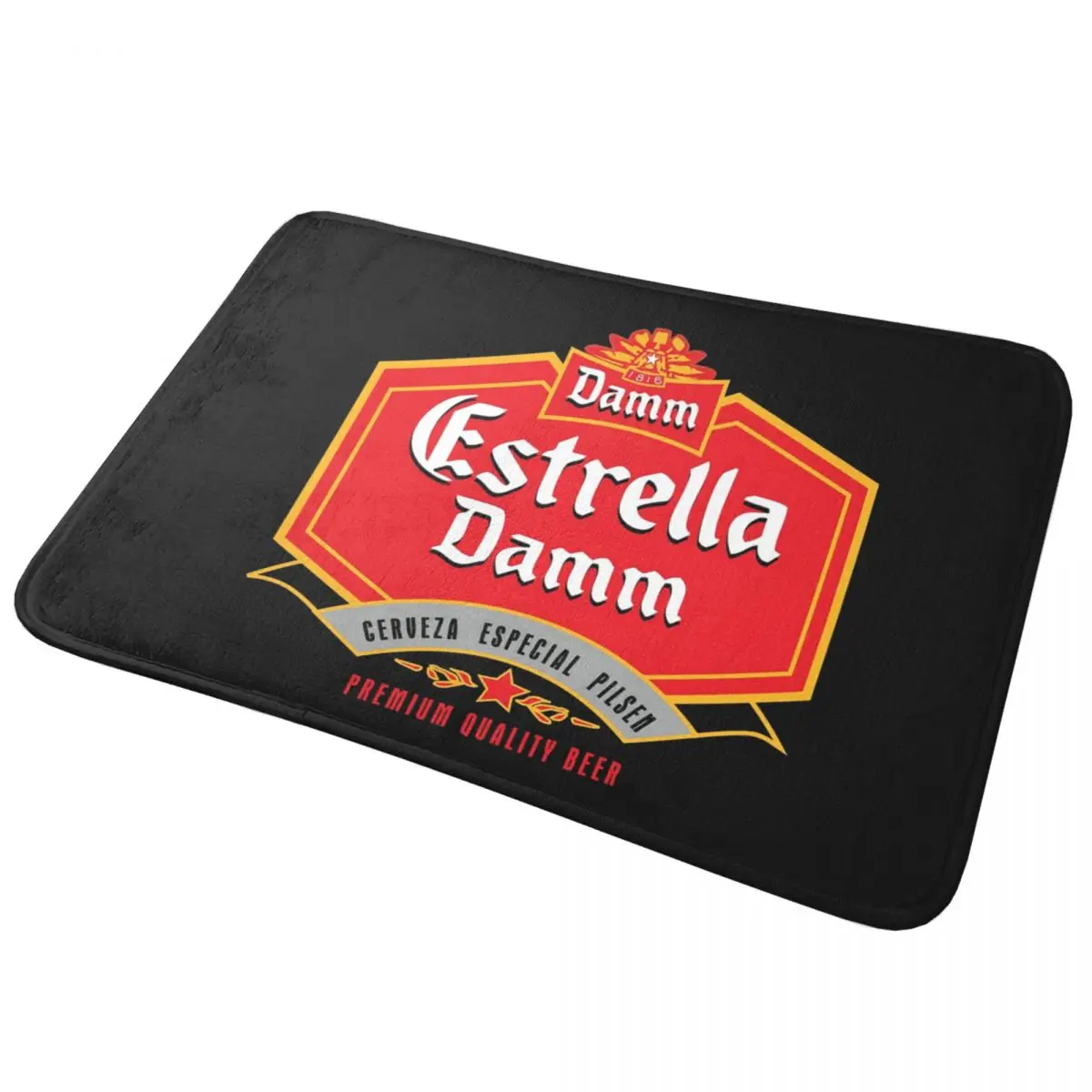 Estrella-Damm Anti-slip Doormat Floor Mat Water oil proof Carpet Rug for Kitchen Entrance Home Bedroom Footpad Mats