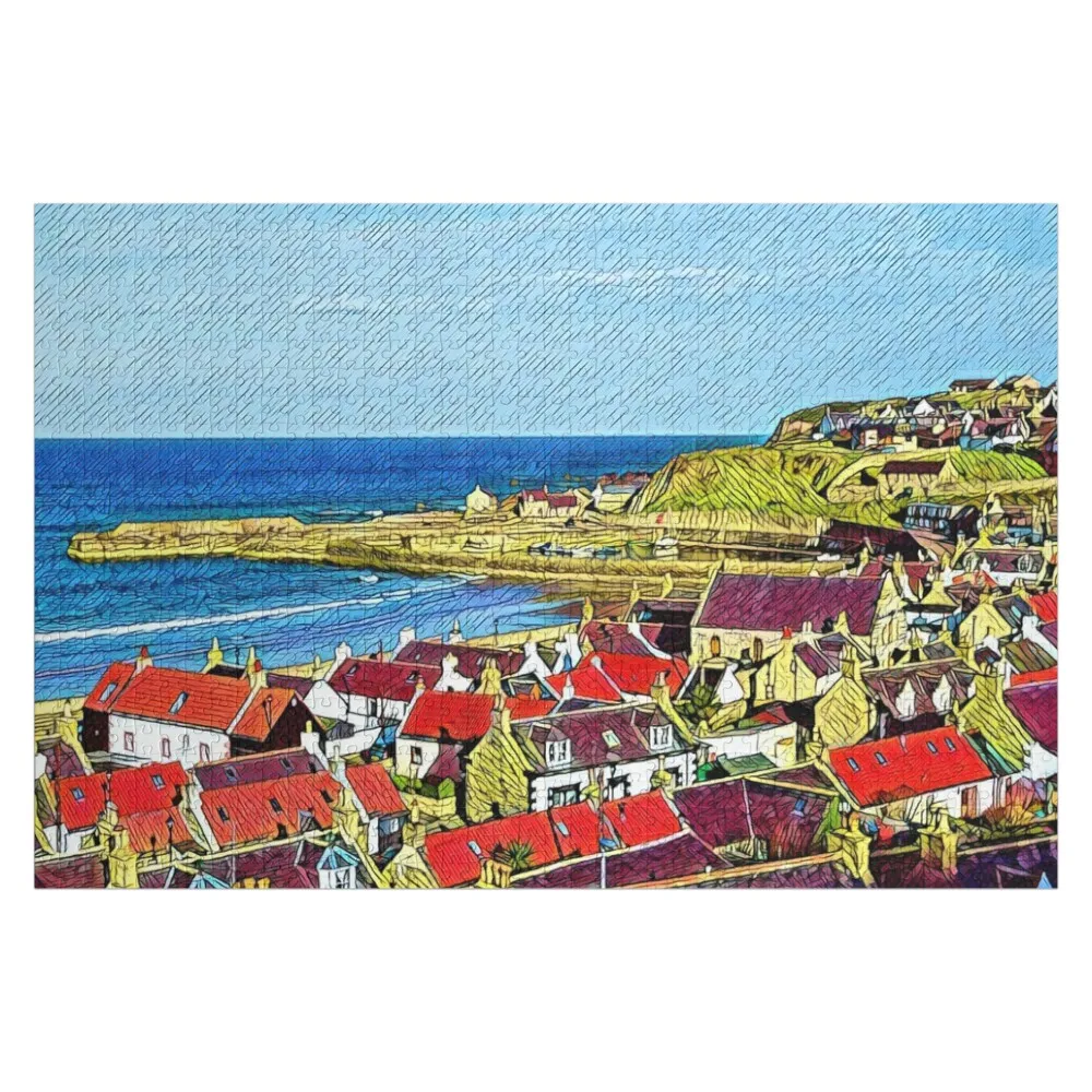 

Cullen Seatown and Harbour Jigsaw Puzzle Jigsaw For Kids Wood Adults Puzzle