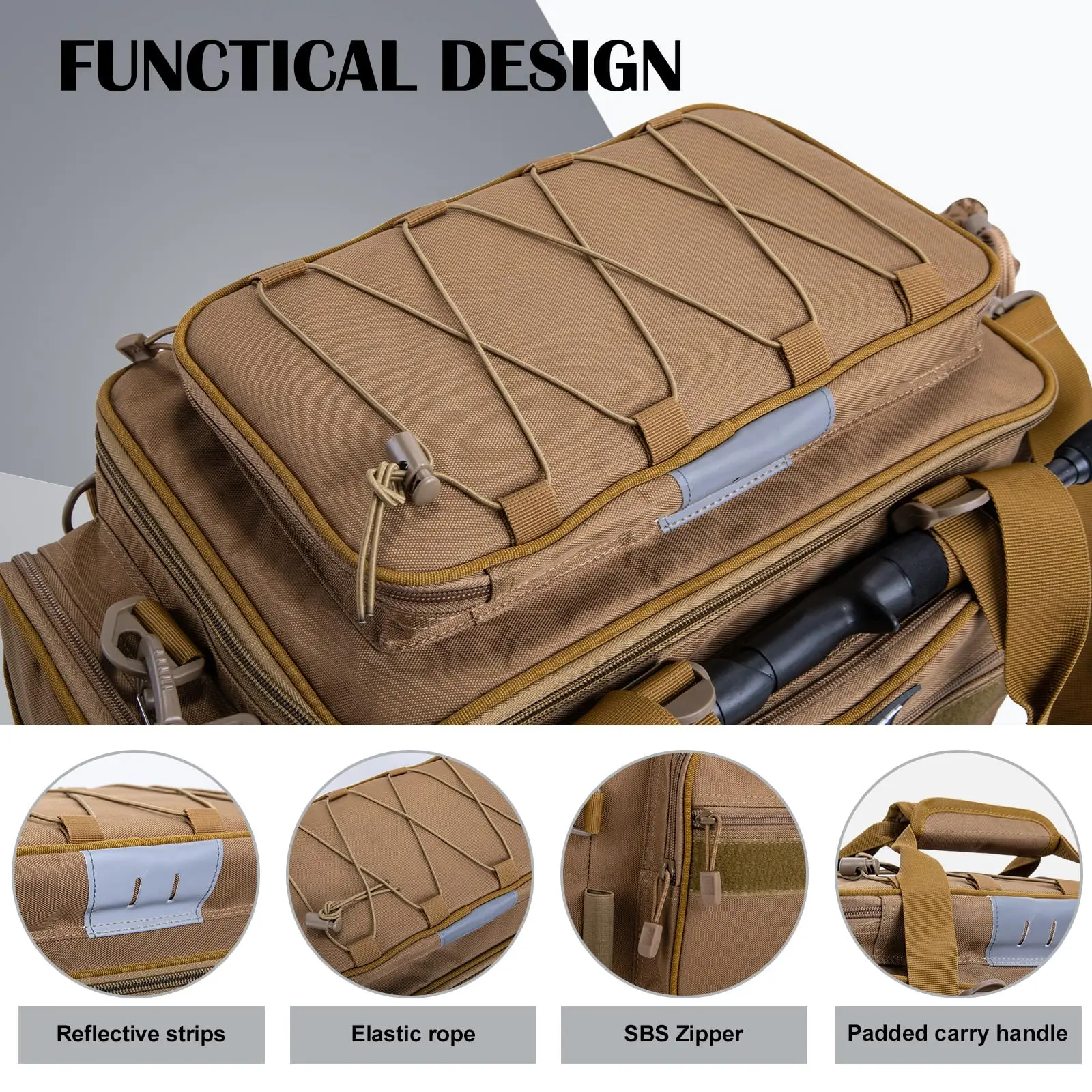 Bolsa de pesca impermeable Goture – Organizador táctico antideslizante - imagen 4