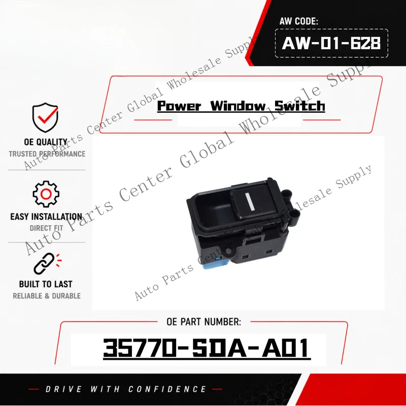 L+ New Power Window Control Switch For 03 04 05 06 07 Honda Accord 35770-SDA-A01