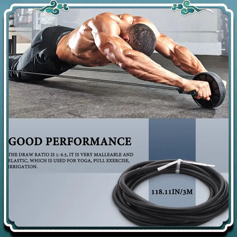 Reliable 3 Meters Long High Elasticity Natural Latex Rubber Tube Hose Used For Fitness Yoga Traction Exercise Vacuum Hose 6 X 9M