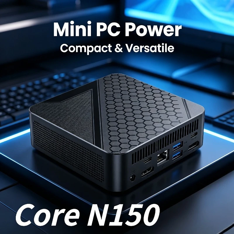 2026 New Mini PC Portable Core N150 16GB RAM 1TB 2TB SSD WIFI 6 BT5.2 4K HD Mini Gaming Office Study Pc
