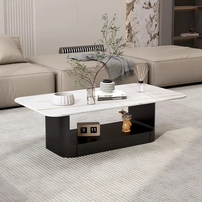 Luxury Large Size Coffee Table Modern Storage Designer Standing Moving Writing Side Table Dinner Kaffee Tische Room Decorations