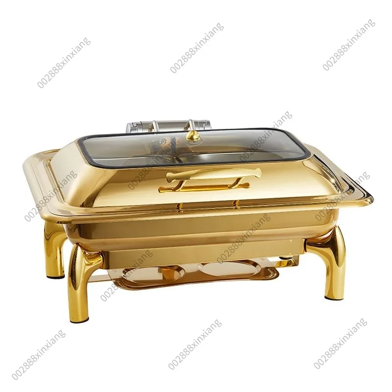 Stainless Steel Food Warmer Commercial Restaurant Breakfast Stove Heating Buffet Chafing Dish