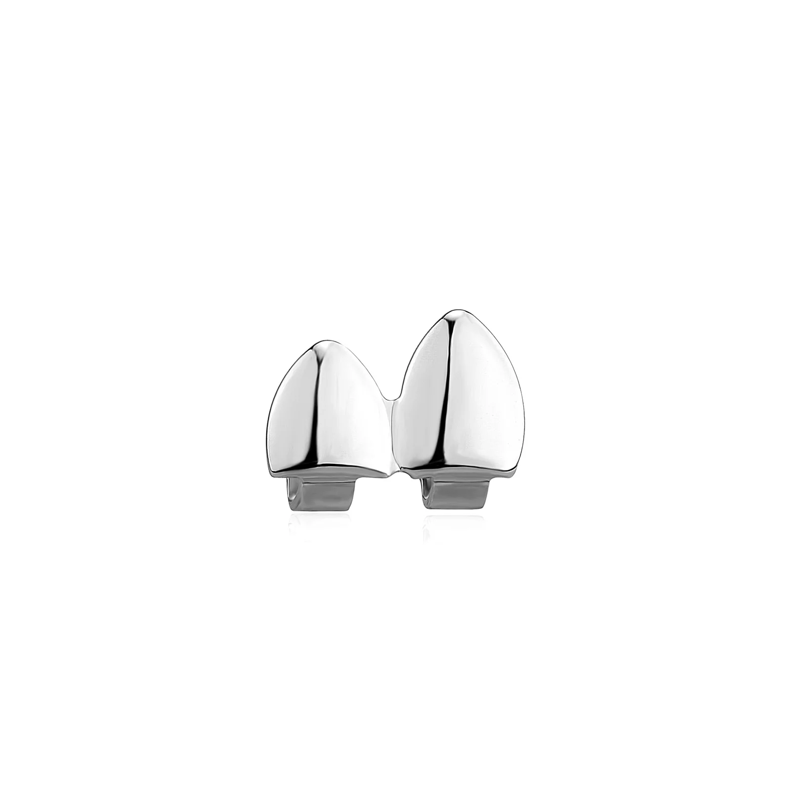 TOPGRILLZ Doppel Glänzende Zähne Grillz Gold Silber Farbe Zahn Kappen Fangs Dental Grills Für Frauen Männer Schmuck Cosplay Halloween – Detail 6