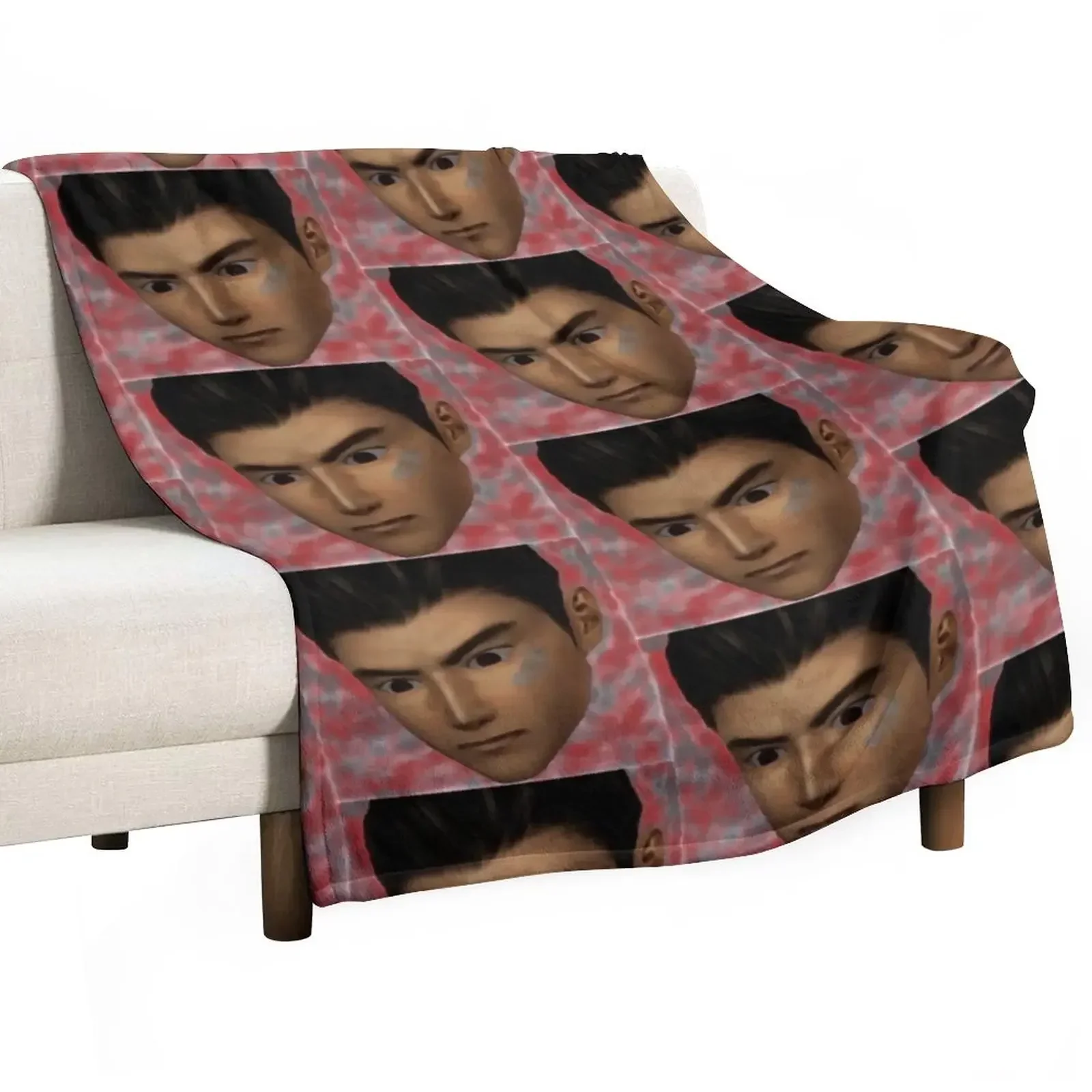 

Shenmue: Ryo Crazy Eyes Oil Painting Throw Blanket Beautifuls Furrys Camping Luxury Throw Blankets