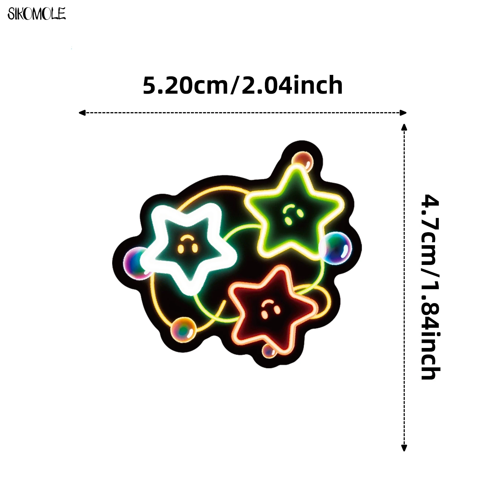 10/30/50PCS นีออนซีรีส์นักบินอวกาศสติกเกอร์ความงาม DIY PVC การ์ตูนตกแต่งแล็ปท็อปกีตาร์กันน้ำสติกเกอร์กราฟฟิตี้