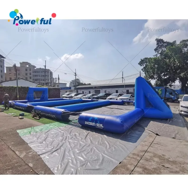 20x10m Inflatable Soap Football Inflatable Football Field Court for Kids and Adult