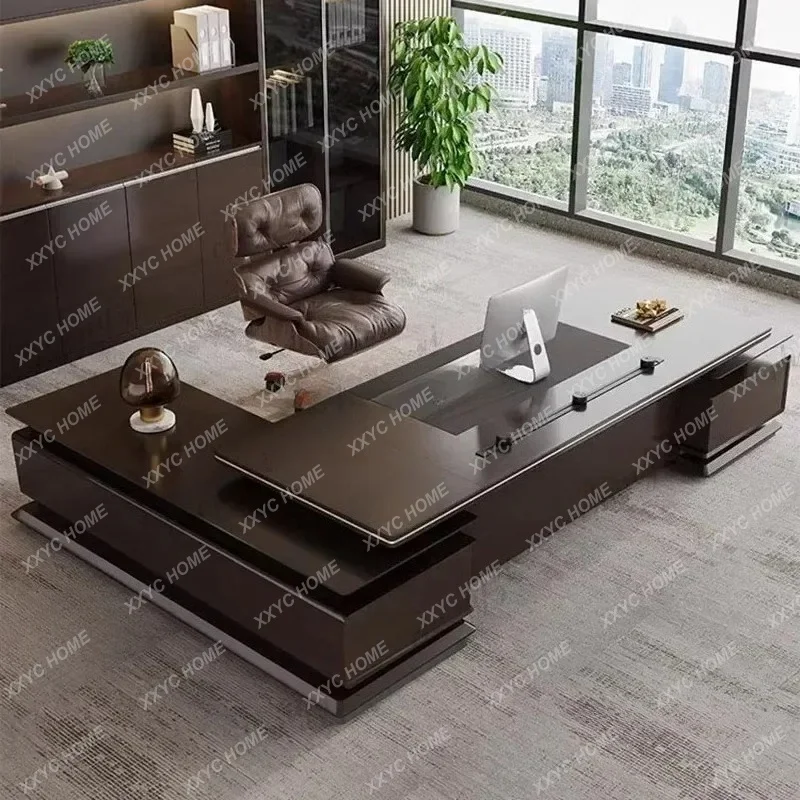 XXAesthetic Executive Office Executive Desk Reading Minimalist Table Computer Tables Coffee Reception  Hotel Furniture