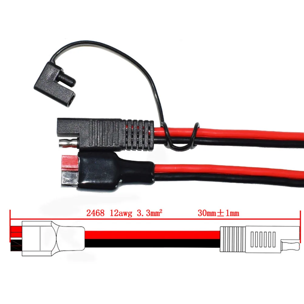 Professional Grade SAE Connector for Lawn Motor and Tractor Batteries Designed for 30A For Anderson Compatibility