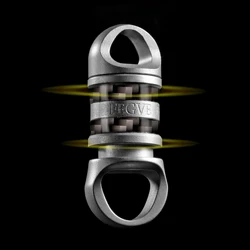 Titanium Quickdraw Keychain Carbon Fiber Spin Connection for Car Key Ring Holder Men EDC Buckle Unpacking Father's Day Male Gift
