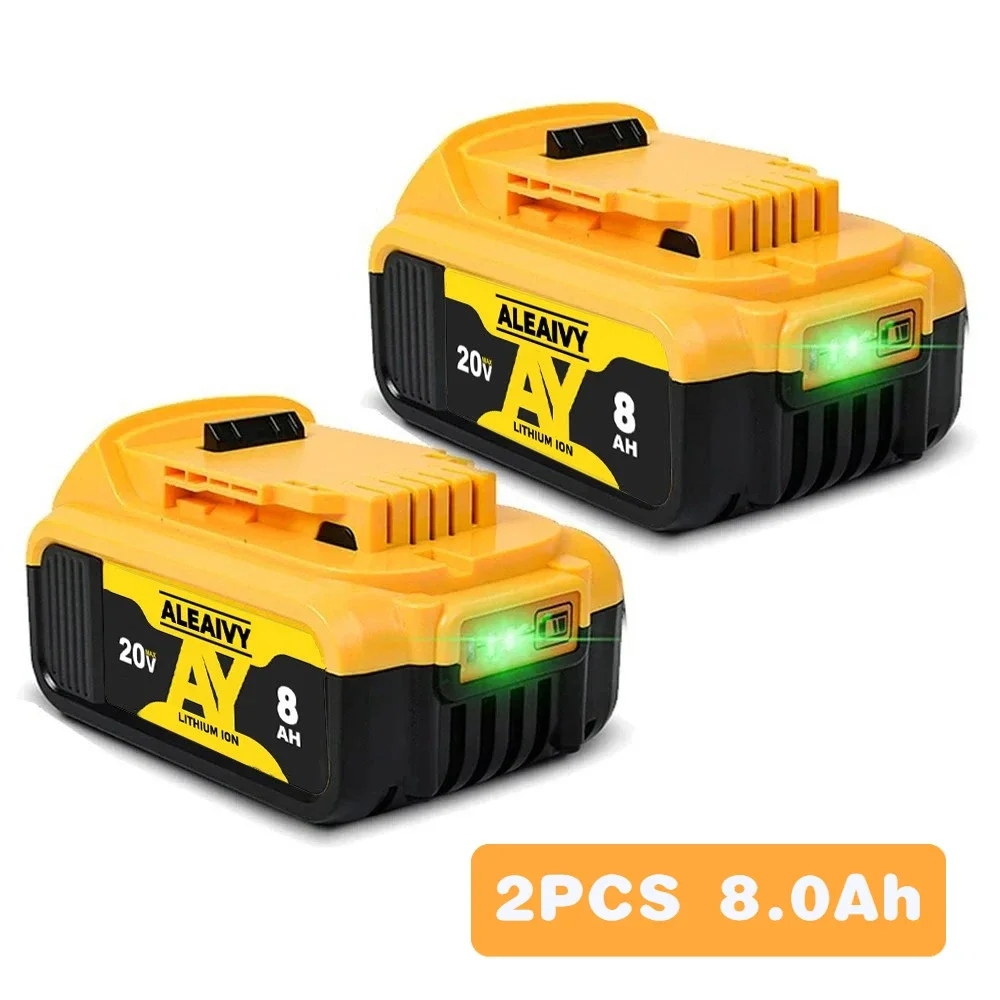 

Original DCB200 20V 8000mAh Lithium Replacement Battery For Dewalt 18V DCB200 DCB180 DCB205 DCB206 Power Tools Lithium Battery