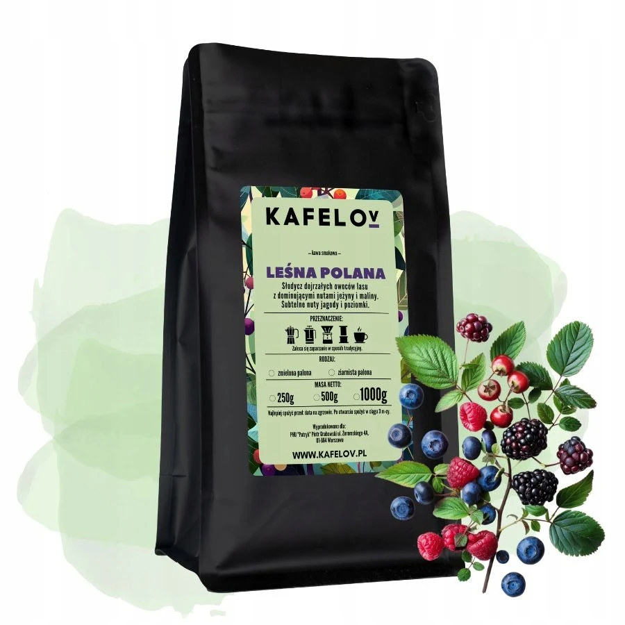 Kawa ziarnista smakowa 500 g LEŚNA POLANA arabika świeżo palona
