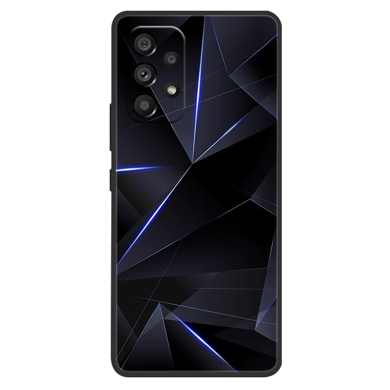 For Samsung A73 5G Case A53 A33 Black Bumper Cases for Samsung Galaxy A33 5G Cover A73 2022 Silicone Back Protective Bumper