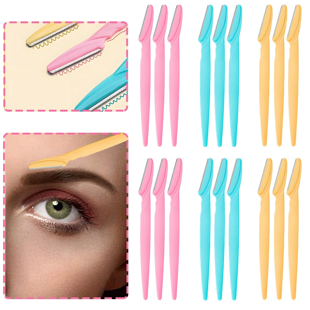 10/50/100PCS Eyebrow Trimmer Eyebrow Razor Portable Sharp Women Face Razor Hair Remover Blades Shaver Makeup Tattoo Accessories