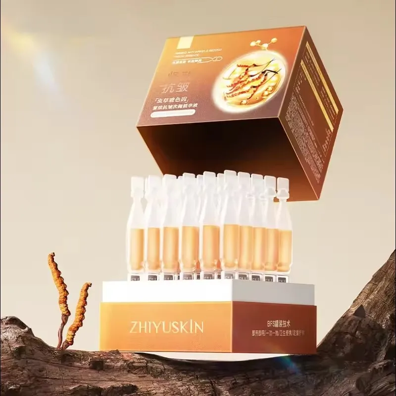 Cordyceps Anti wrinkle Serum Pro Xylane Firming Essence Jojoba Seed Oil Hyaluronic Acid Moisturizing Korean Skin Care 30pcs/Set