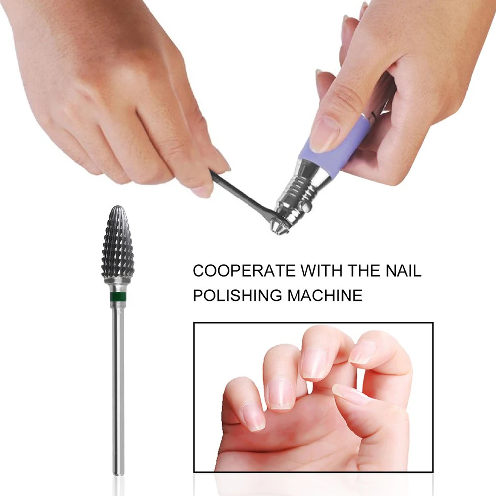 

Nail Accessories Tungsten Steel File Drill Bit Tools Elliptical Cone Shaped Bits Nail Grinding Head For Manicure