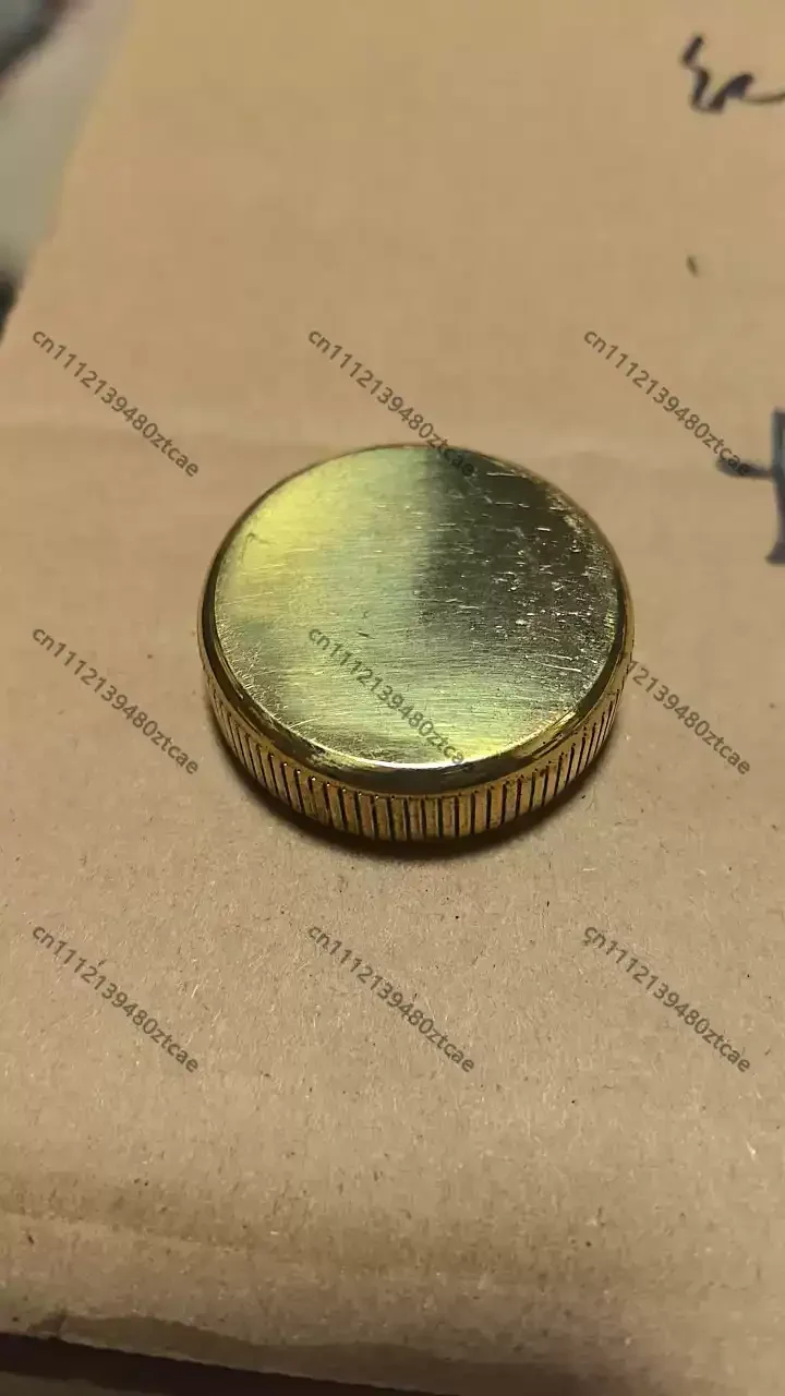 30mm Round Copper Seal Bottom Cover, Protective Replacement Accessory for Custom Stamp Blank