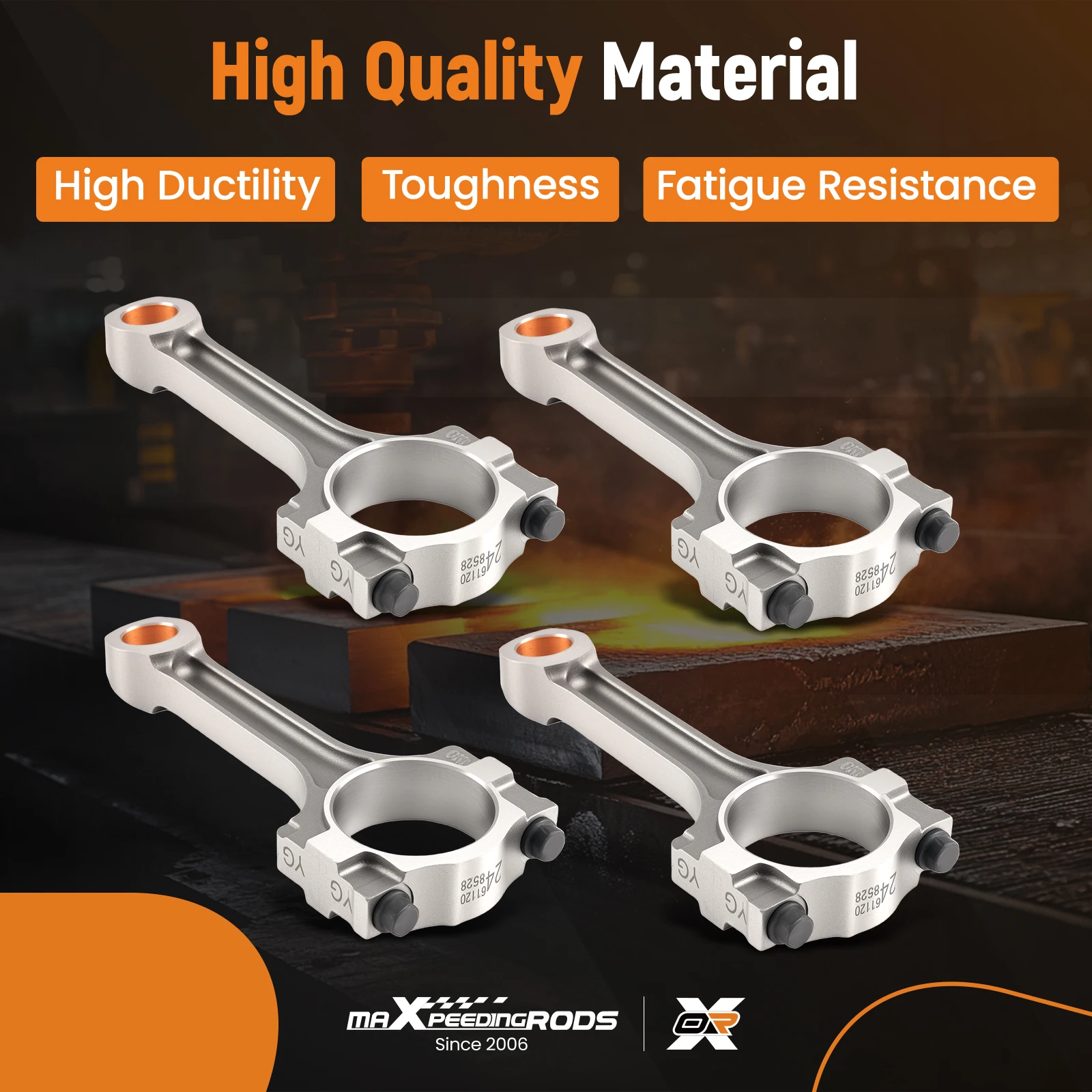 Connecting Rod Set for Chevrolet Equinox Malibu GMC Terrain 2.4L 10-17 12598216