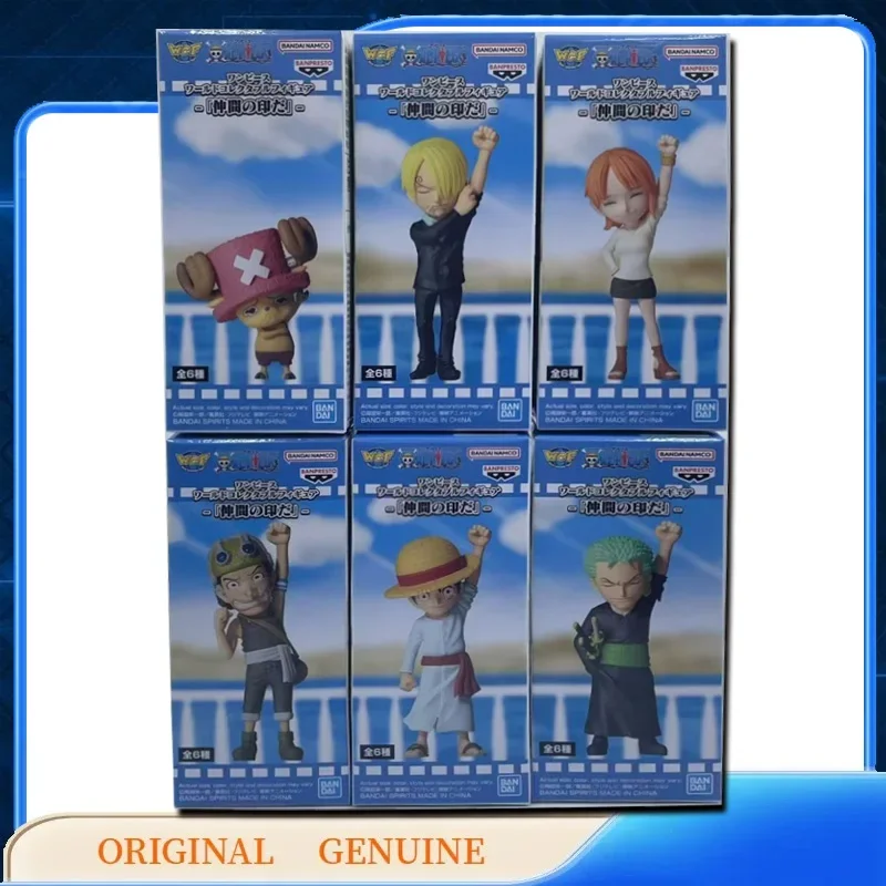 Bandai Originele Echte WCF BANPRESTO One Piece Six The Imprint Of Partners Anime Actiefiguren Speelgoed Cadeau Model Ornamenten