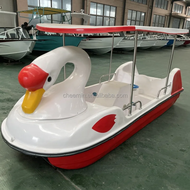 Factory Hot Sale Summer Activities 4 Person Water Pedalo Swan Pedal Boat For Kids And Adults