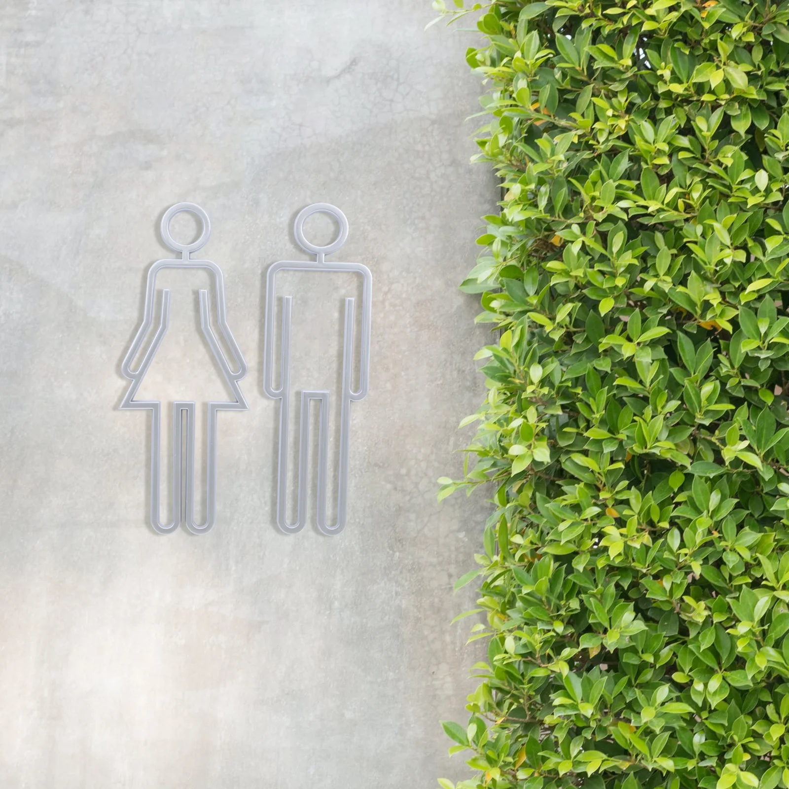 

1 Pair Toilet Sign Plate For Bathroom Washroom Identification Sign With Clear Men Women Restroom Guiding Signs