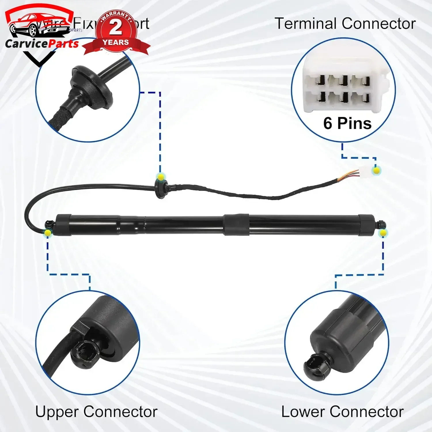 6892009010 6891009010   2 puntales de elevación de puerta trasera eléctrica para Toyota Rav4 2013-2018 6892009012   68910-09010 6892009011