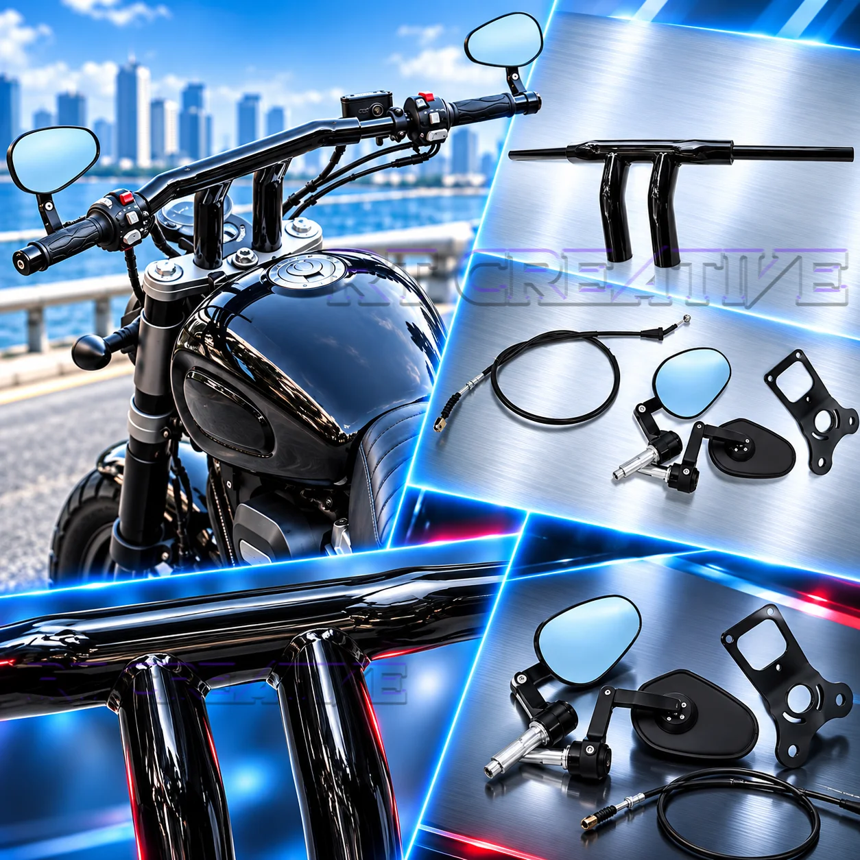 Motorcycle Steering Handlebar Original Style Handle Bar For Keeway V302C V Cruise 125 Replacement Mod Parts