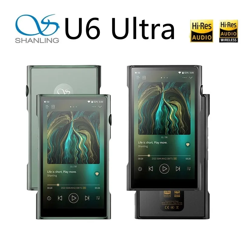 

SHANLING M6 Ultra Open Android 10 Portable Music Player AMP/DAC with 4 AKM AK4493SEQ chips Bluetooth 5.0 3.5/4.4mm