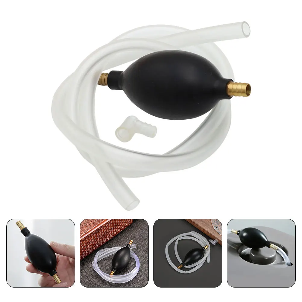 

Yardwe Tea Tray Drainage Set Dredge Hose Practical Ceremony Ware for Emulsion Rice