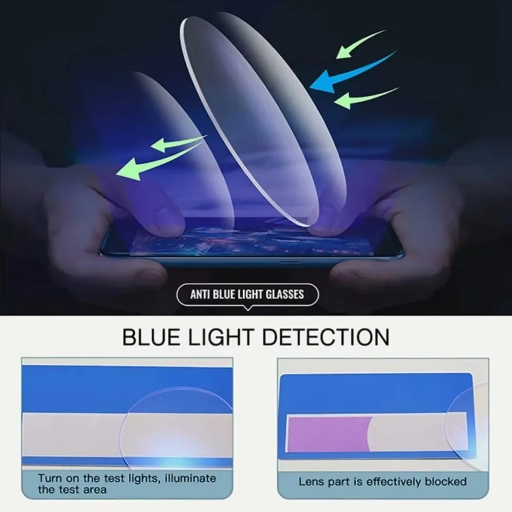 6 Pack Rimless Reading Glasses Anti Blue Light Blocking Computer Readers for Women Men Clear image 5