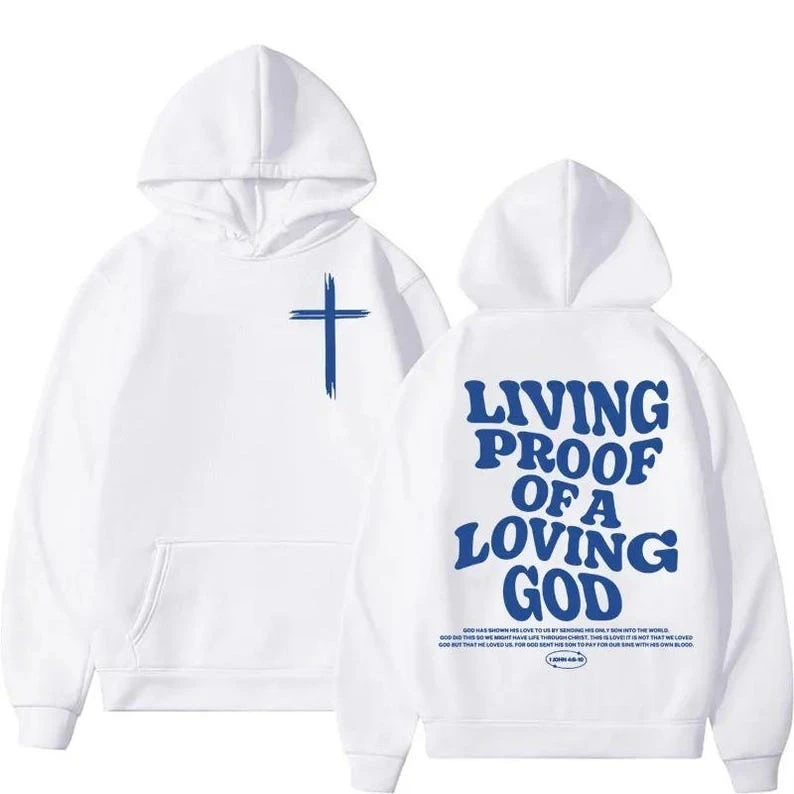 New in Aesthetic Christian Jesus Vintage Hooded Harajuku Hip Hop Sweatshirts Y2 Trendy Casual Long Sleeve Essentials Hoodie