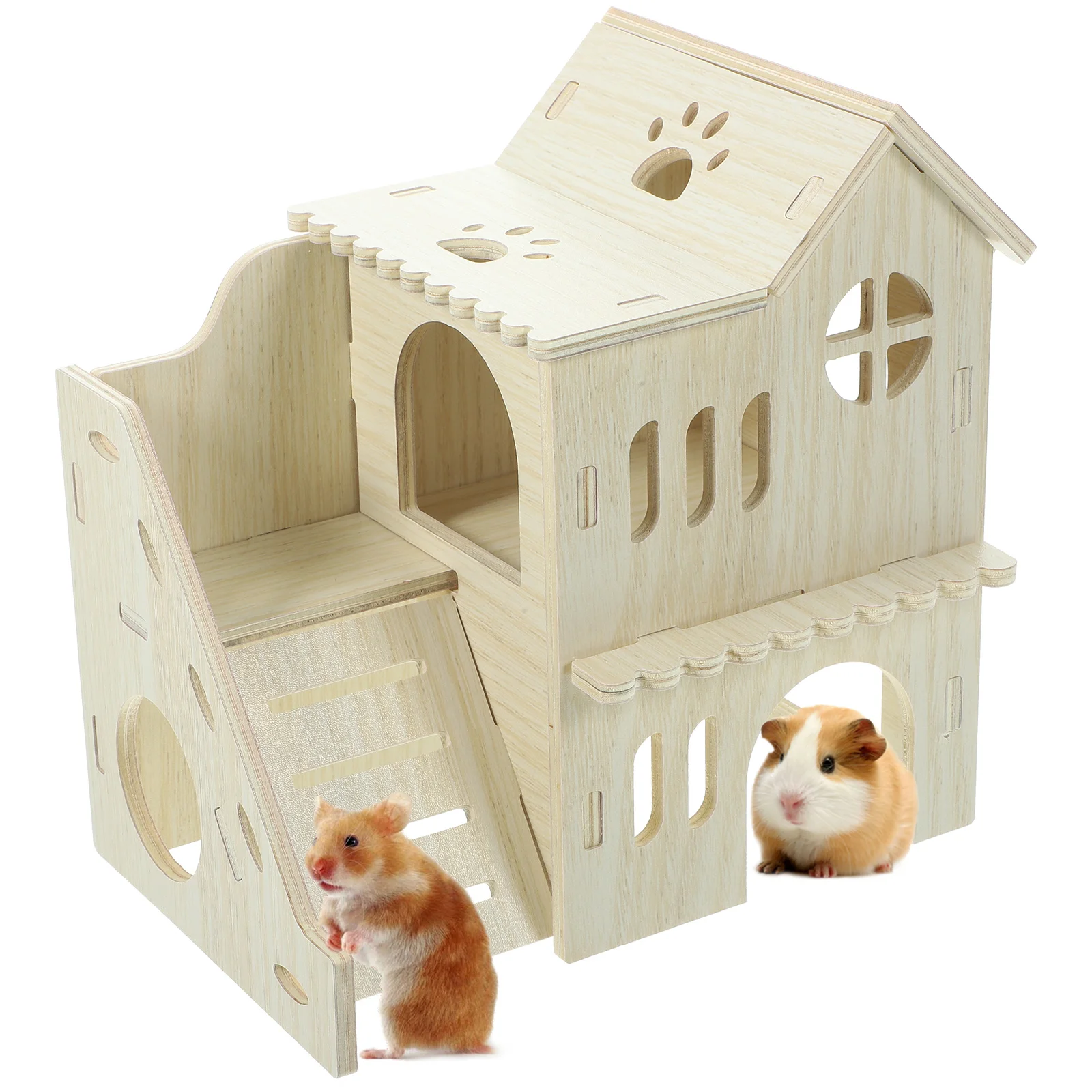 

House Wooden Rat Chinchilla Toys Household Hamster Mini Delicate Hideout Guinea Pig Accessories Hideaway