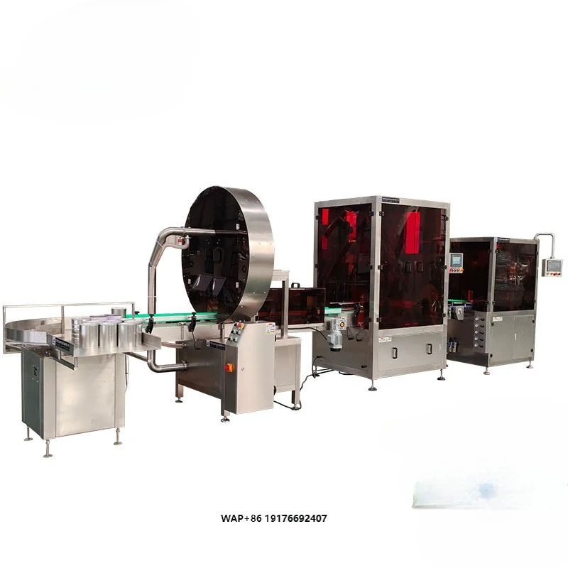 

Automatic High-Accuracy Pneumatic Milk Powder Packaging Canning Line with Auger Filler Nitrogen Flushing