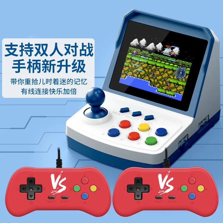 Hot-selling A6Plus game console mini arcade puzzle children's home double 3.2 inches nostalgic retro view 2