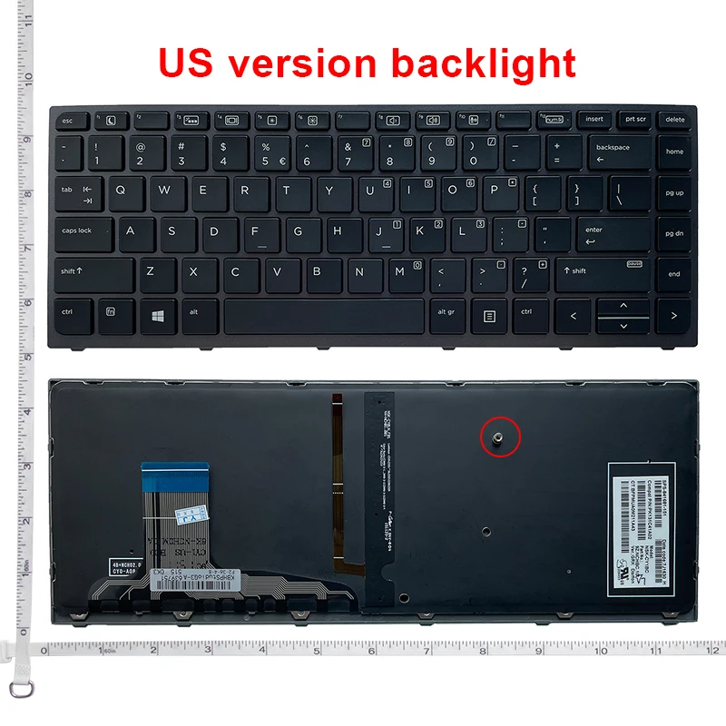 米国英語新しいノートパソコンのキーボード HP ZBook スタジオ G3/G4