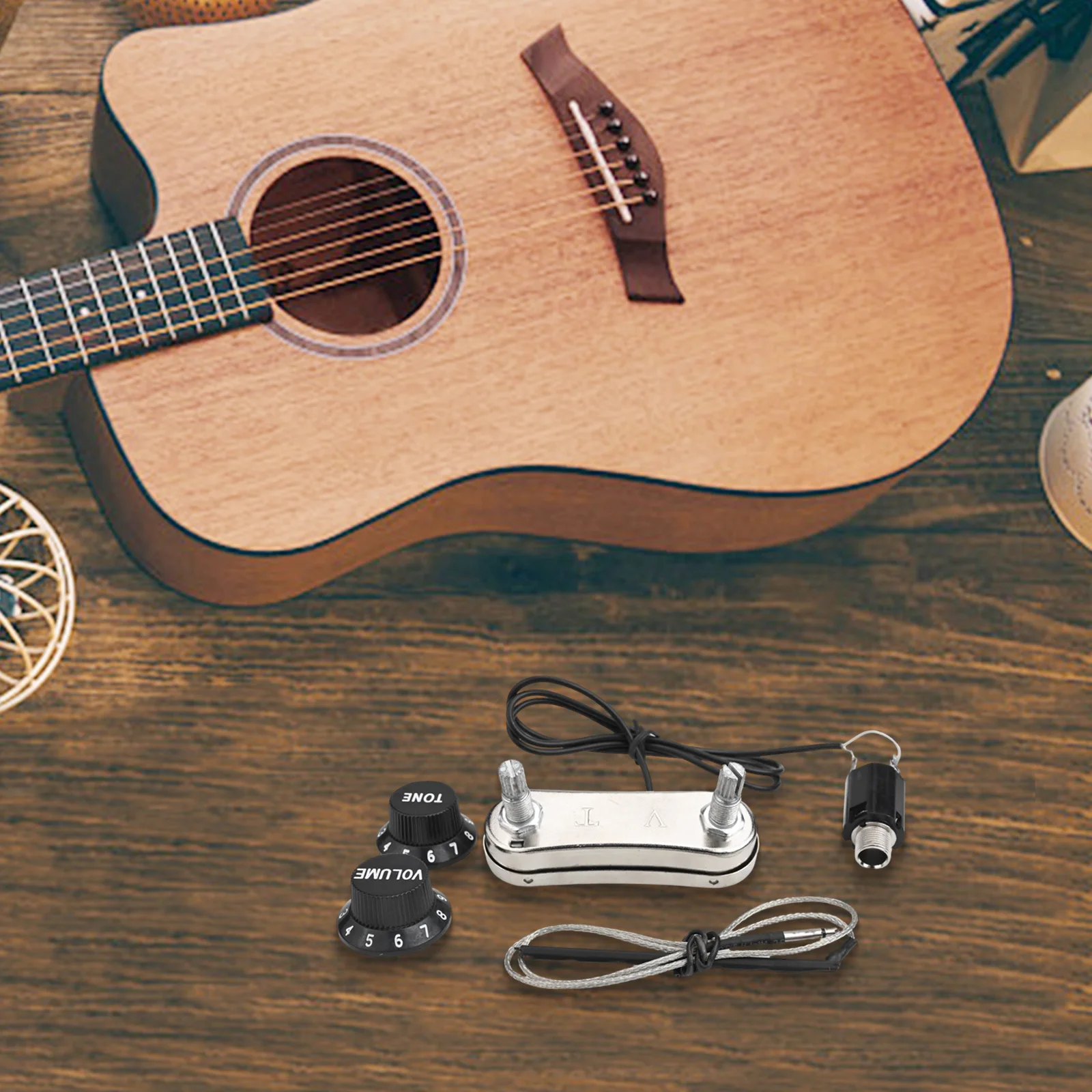 Frequency Response Acoustic Guitar Metal Wide Frequency Response Compact Easy Installation Note Package Content