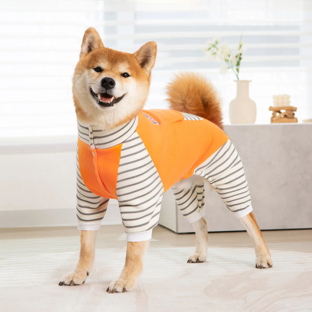 Cartoon Large dog clothes Jumpsuit Pajamas Big Dog Clothes Samoyed Husky Labrador Golden Retriever Costume Outfit