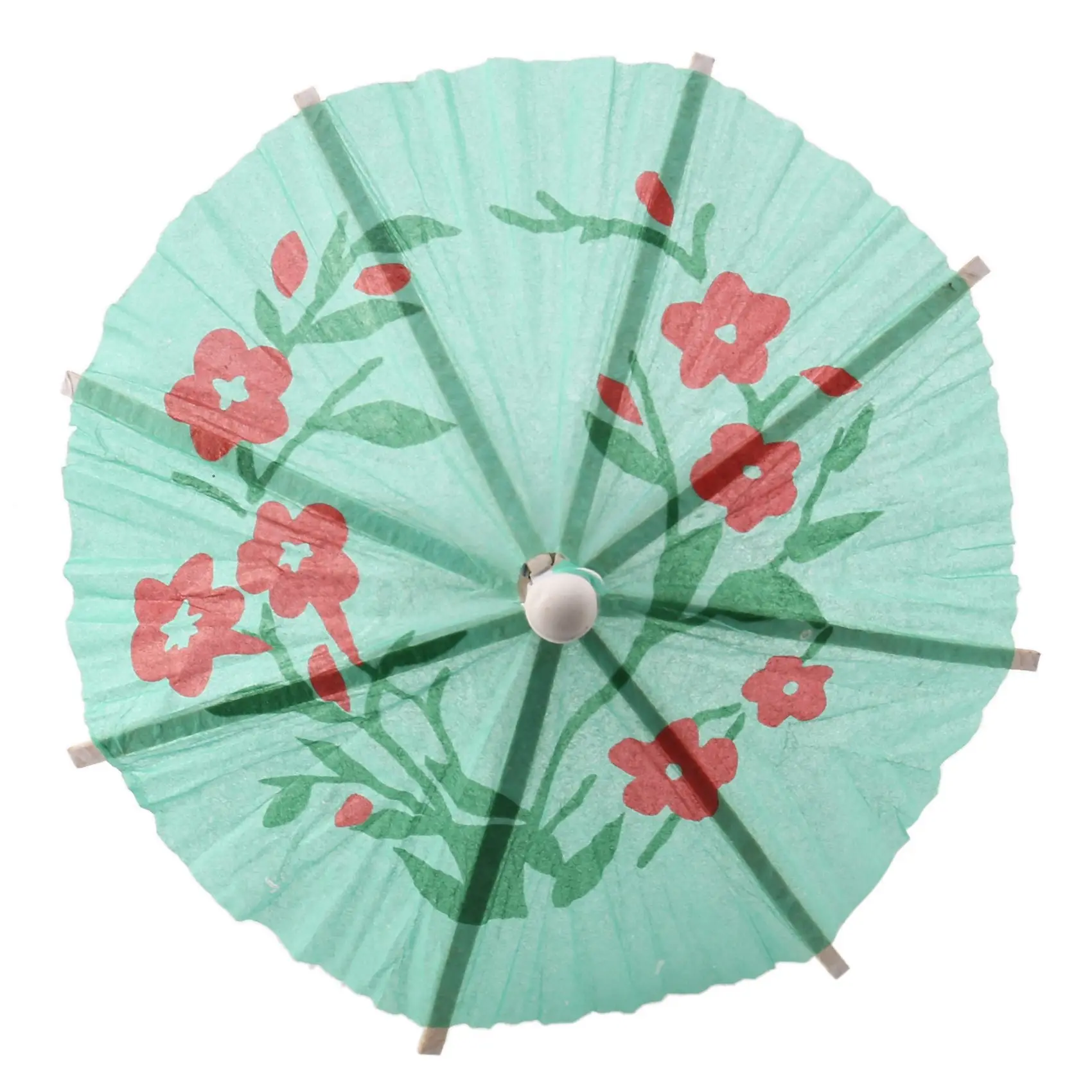 AT29-288Pcs Color Flower Paper Small Umbrella Sign Fruit Sign Cocktail Sign Bar Supplies Fruit Plate Drink Decoration