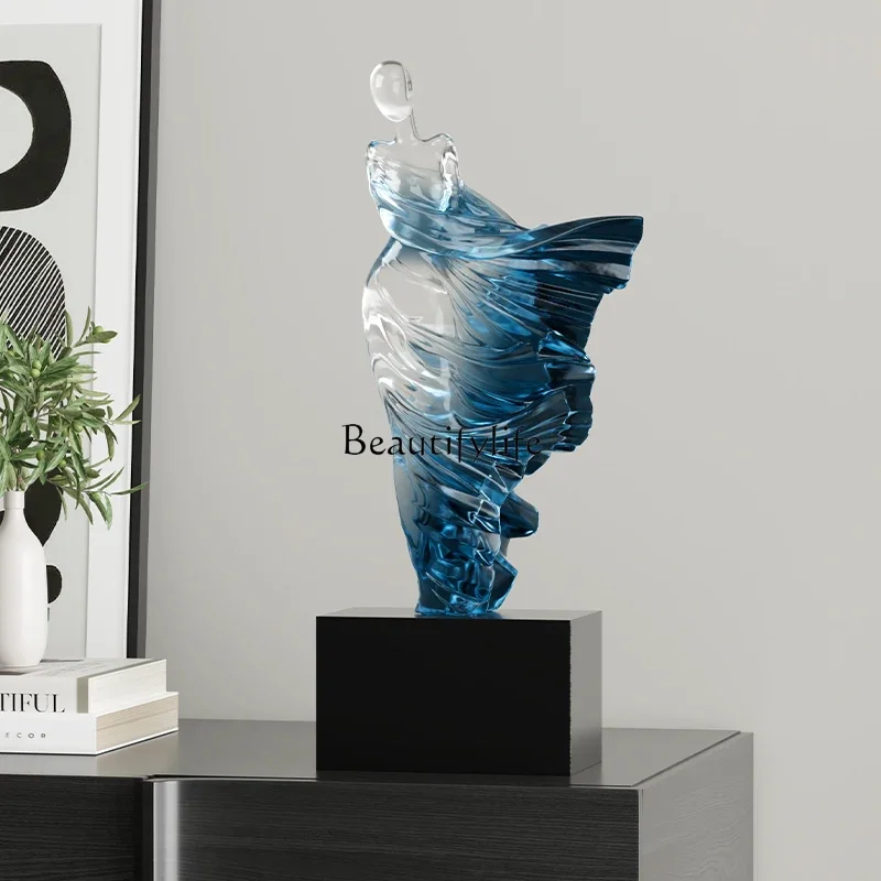

LJYFigure sculpture art soft decoration ornament high sense office table study wine cabinet decoration