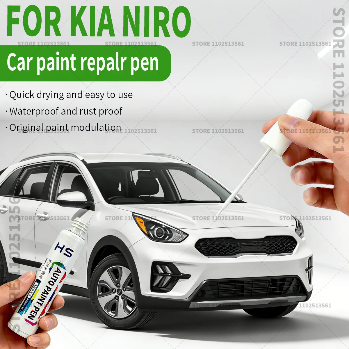 For 2016-2025 KIA NIRO Car Paint Repair Pen Restores Original Factory Paint Finish Blue Pearly White SWA Blue Aurora Black ABP