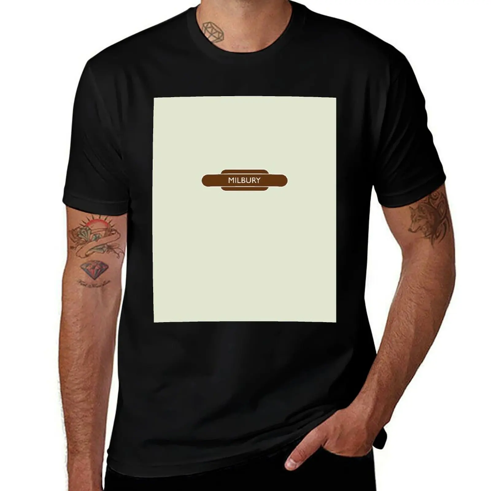 

Milbury Railway Station T-Shirt t shirt custom print t shirt man designer graphic t shirts for man T-shirt