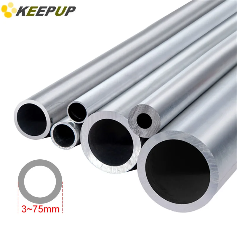 6063 Aluminum round tubing Thin wall hollow Aluminum alloy pipe OD 3 4 5 6 7 8 9 10 11 12 13 14 15 16 17 18 19 20 Wall thick 1mm