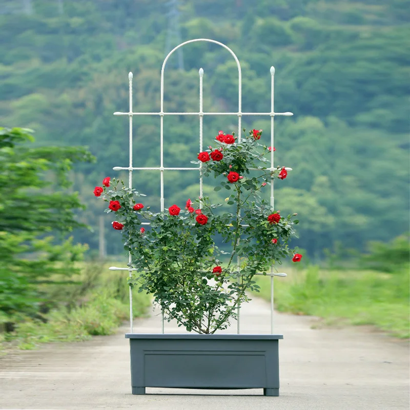 Modular Trellis for Climbing Plants DIY Rose & Clematis Support Frame Cucumber Vine Stand Sturdy Bean Grow Pole with Connectors